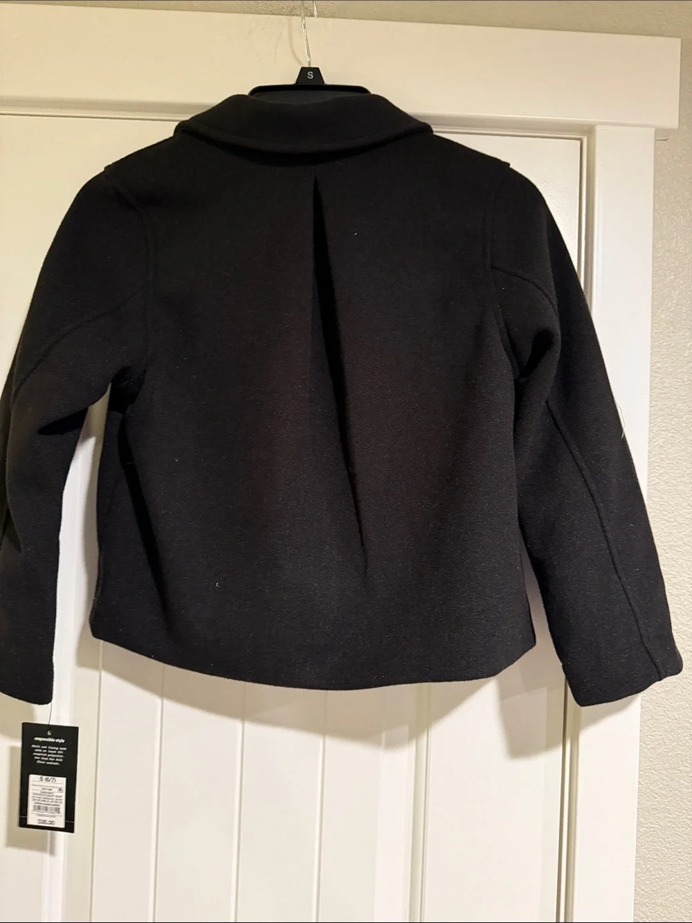 art class Black Pea Coat